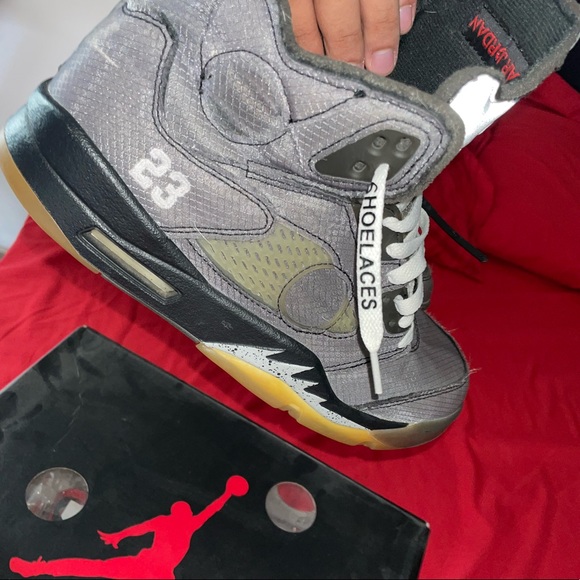 Jordan 5 x off white